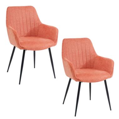 Housecraft Living Maud Eetkamerstoelen Roze - Set van 2 product