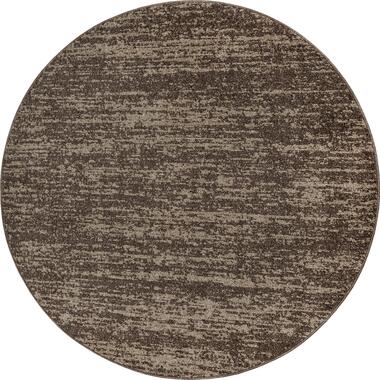 Relax Oslo - Laagpolig Effen Vloerkleed - Bruin - 150 CM ROND product