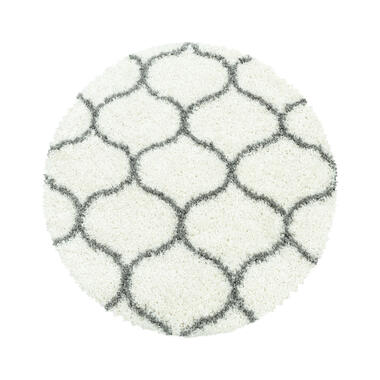 Opera Soft Shaggy Rond Hoogpolig Vloerkleed Cream - 200 CM ROND product