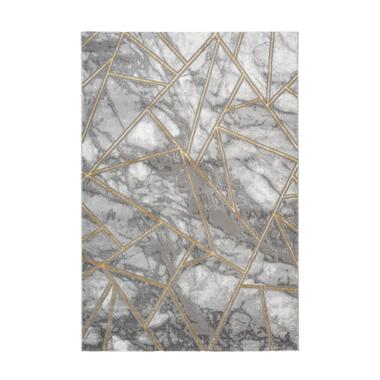 Fashion - Laagpolig Vloerkleed - Grijs Goud - 160x230 CM product