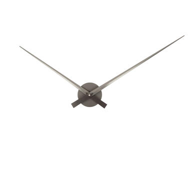 Karlsson - Wandklok Little Big Time Metallic - Metallic dark grey- Ø77,5cm product