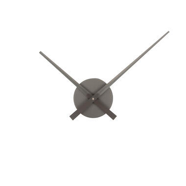 Karlsson - Wandklok Little Big Time Mini Metallic - Metallic dark grey- Ø41cm product