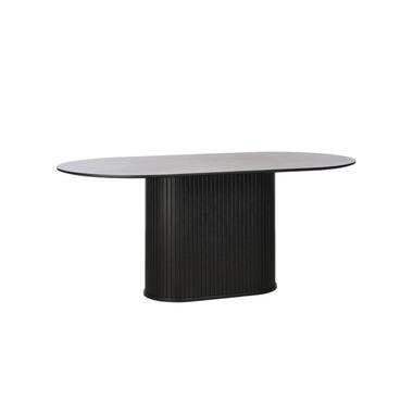 LykkeHome Nita Eettafel zwart ovaal - 180x95x75 product