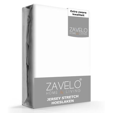 Zavelo® Jersey Hoeslaken Wit-1-persoons (80/90x200 cm) product