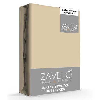 Zavelo® Jersey Hoeslaken Zand-1-persoons (80/90x200 cm) product