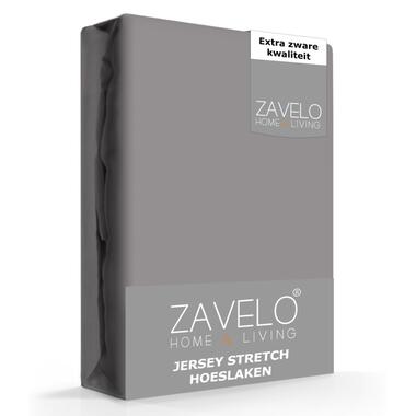 Zavelo® Jersey Hoeslaken Antraciet-2-persoons (140x200 cm) product