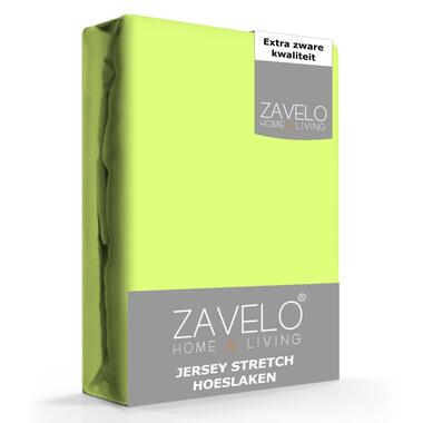 Zavelo® Jersey Hoeslaken Lime-Lits-jumeaux (160x200 cm) product