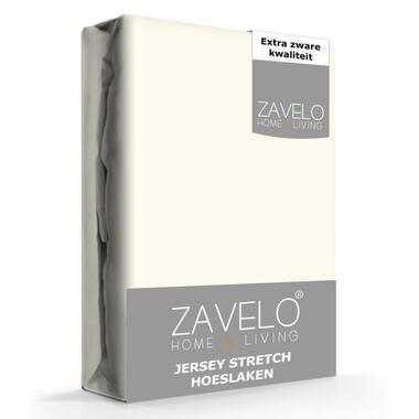 Zavelo® Jersey Hoeslaken Ivoor-Lits-jumeaux (190x220 cm) product