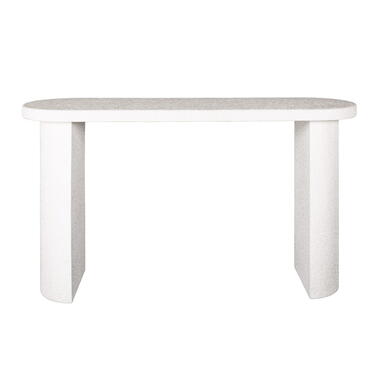 Sidetable Ovaal - Wit Marmer Composiet - 140x40x77cm - Arch Stone product