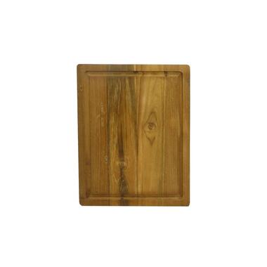 Snijplank Met Groef-35x25x3-Naturel-Teak product