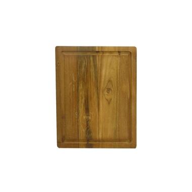 Snijplank Met Groef-40x30x3-Naturel-Teak product