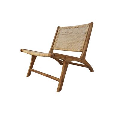 Loungestoel Rotan-67x81x71-Naturel-Rotan/Teak product