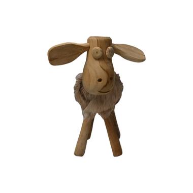 Schaap Shawn Small-32x14x32-Assorti/Naturel-Geitenhuid/Teak product