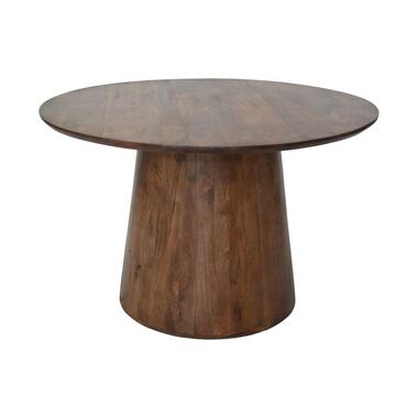 Ronde Eettafel Drum-120X120X77-Bruin-Mango product