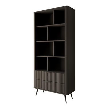 Meubella Boekenkast Lima - Zwart - 88 cm product