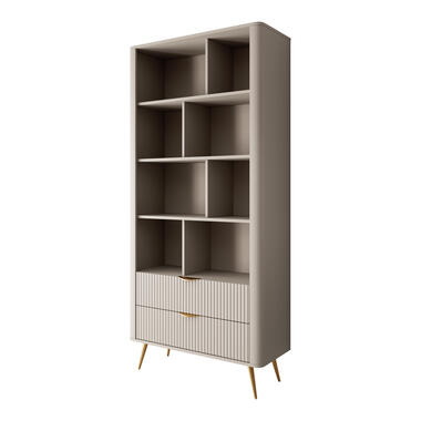 Meubella Boekenkast Lima - Beige - 88 cm product