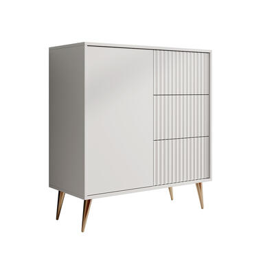 Meubella Dressoir Winq - Wit - 90 cm product