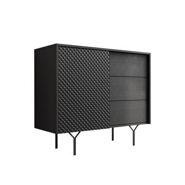 Meubella Dressoir Legacy - Mat zwart - 97 cm product