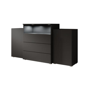 Meubella Dressoir Universal - Mat Zwart - 150 cm product