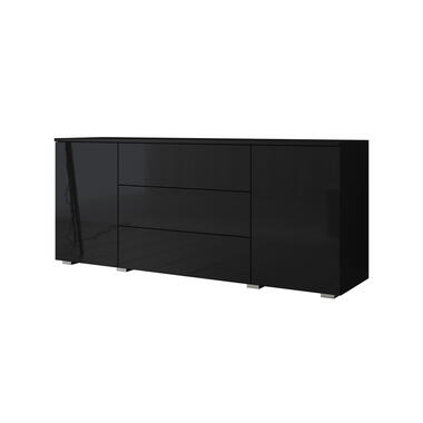 Meubella Dressoir Pure - Zwart - 150 cm product