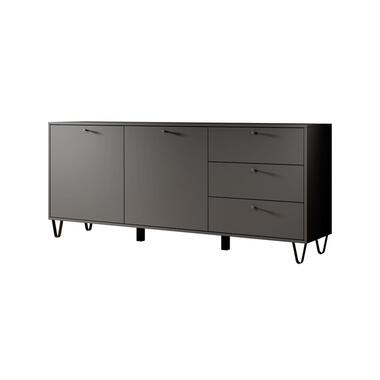 Meubella - Dressoir Apula - Antraciet - 183 cm product