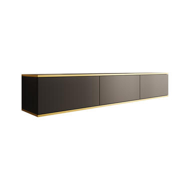 Meubella TV-Meubel Orleans - Zwart - 175 cm product