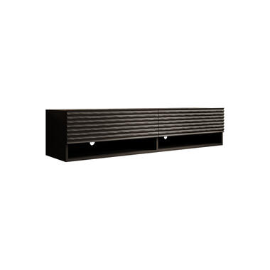 Meubella TV-Meubel Asino - Wave - Mat zwart - 140 cm product