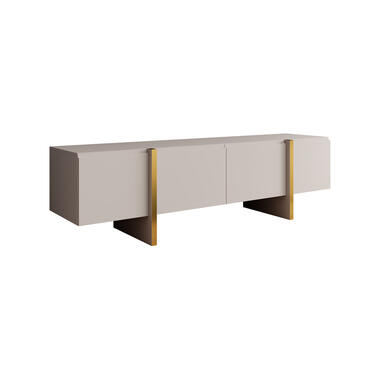 Meubella TV-Meubel Kelton - Beige - Goud - 180 cm product