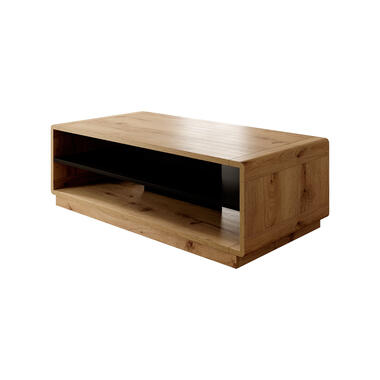 Meubella Salontafel Acuna - Mat zwart - Eiken - 120 cm product