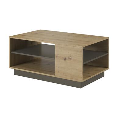 Meubella Salontafel Ashley - Eiken - Grijs - 100 cm product