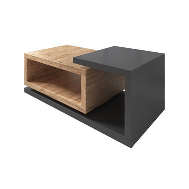 Meubella Salontafel Bello - Eiken - Antraciet - 120 cm product