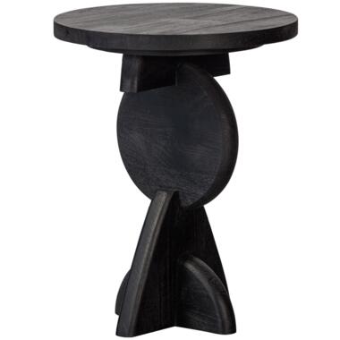 WOOOD Exclusive Pete Bijzettafel - Mangohout - Zwart - 52x40x40 product