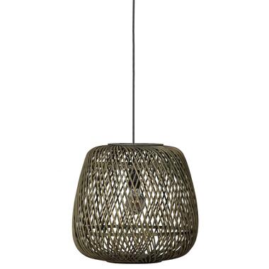 WOOOD Moza Hanglamp - Bamboe - Groen - 36x36x36 product