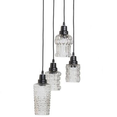 BePureHome Multiple Hanglamp - Metaal/Glas - Zwart - 170x26x26 product