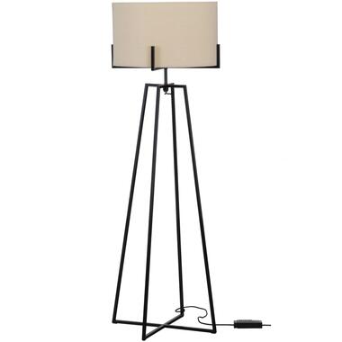 WOOOD Exclusive Holly Vloerlamp - Zwart/naturel - 160x55x55 product