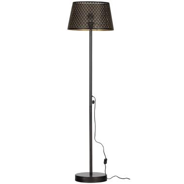 WOOOD Kars Vloerlamp - Metaal - Zwart/Brass - 161x42x42 product