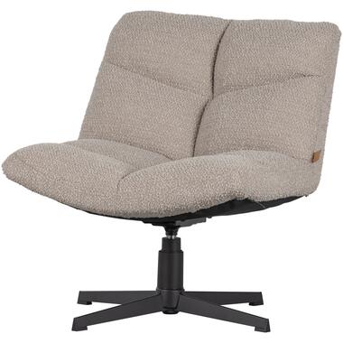 WOOOD Vinny Draaifauteuil - Boucle - Zand - 80x75x75 product