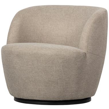 WOOOD Serra Draaifauteuil - Polyester - Zand - 75x70x69 product