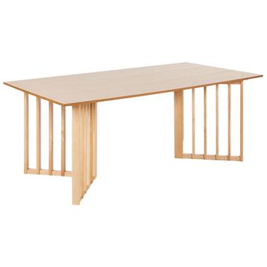 LEANDRA - Eettafel - Lichtbruin - MDF product