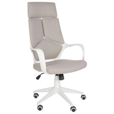 DELIGHT - Bureaustoel - Taupe/Wit - Polyester product