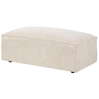 HELLNAR - Ottomaan - Beige - Fluweel product