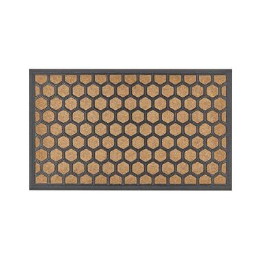 TANDYKUL - Deurmat - Natuurlijk/Zwart - 45 x 75 cm - Polyester product