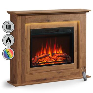 Balderia Elektrische Sfeerhaard Fria Donker Eiken - 2000 Watt