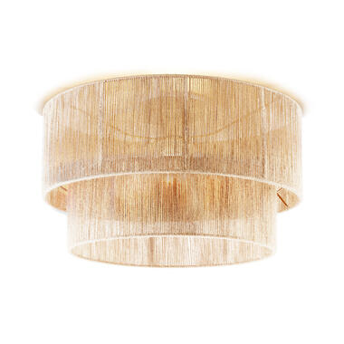 Tectake Plafondlamp Boho - Jute Hanglamp 40W voor Woonkamer/Slaapkamer product