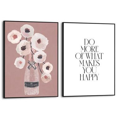 Set poster met lijst - Happiness Flowers product