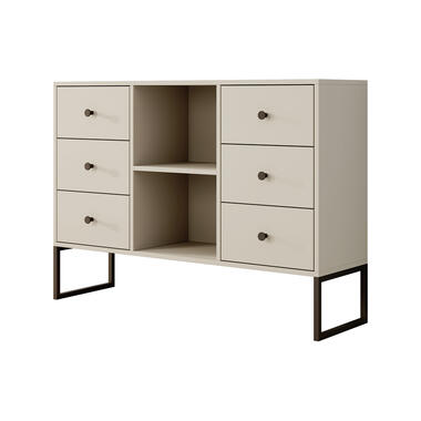 Meubella Dressoir Lyndall - Beige - 115 cm product