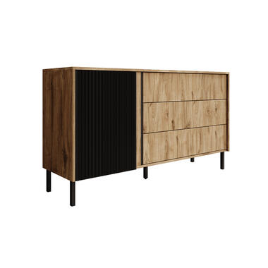 Meubella Dressoir Margareth - Eiken - 145 cm - 3 lades product