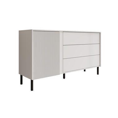 Meubella Dressoir Margareth - Wit - 145 cm - 3 lades product