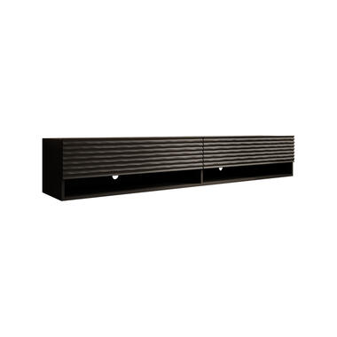 Meubella TV-Meubel Asino - Wave - Mat zwart - 180 cm product