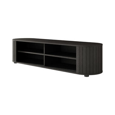 Meubella TV-Meubel Yuki - Zwart - 156 cm product